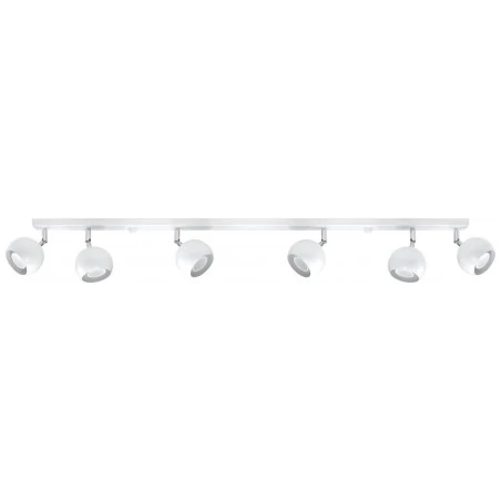 Oswietlenie-sufitowe - sl.0442 listwa oświetleniowa biała na 6 punktów gu10 oculare 6l sollux 