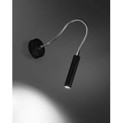 Kinkiety - czarny kinkiet axil sl.0910 sollux lighting 