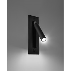 Kinkiety - czarny kinkiet enif sl.0956 sollux lighting 
