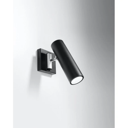 Kinkiety - czarny kinkiet direzione sl.0498 sollux lighting 
