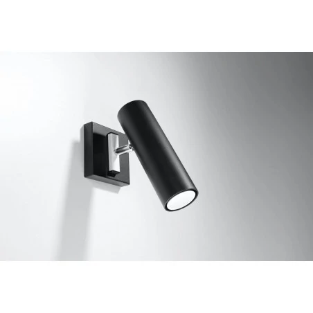 Kinkiety - czarny kinkiet direzione sl.0498 sollux lighting 