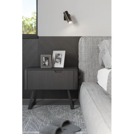 Kinkiety - czarny kinkiet direzione sl.0498 sollux lighting 