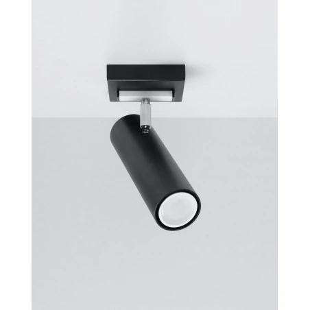 Oswietlenie-sufitowe - czarny plafon direzione sl.0499 sollux lighting 