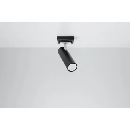 Oswietlenie-sufitowe - czarny plafon direzione sl.0499 sollux lighting 