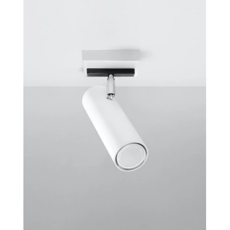 Oswietlenie-sufitowe - biały plafon direzione sl.0495 sollux lighting 