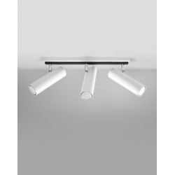 Oswietlenie-sufitowe - biały plafon 3xgu10 direzione sl.0497 sollux lighting 
