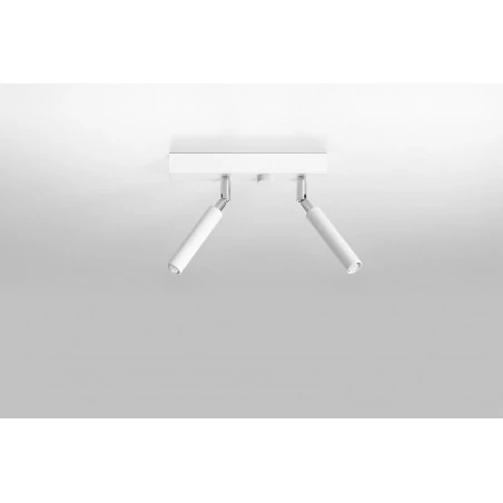 Lampy-sufitowe - nowoczesna lampa sufitowa  w białym kolorze 25cm 2xg9 eyetech sl.0903 sollux 