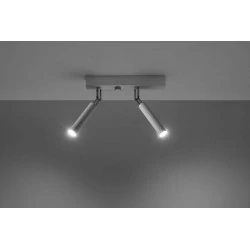 Lampy-sufitowe - nowoczesna lampa sufitowa  w białym kolorze 25cm 2xg9 eyetech sl.0903 sollux 