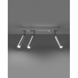 Oswietlenie-sufitowe - biały plafon 3xg9 eyetech sl.0904 sollux lighting 