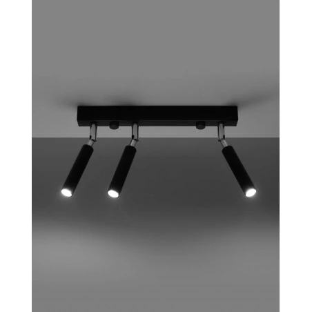 Oswietlenie-sufitowe - eyetech lampa sufitowa listwa potrójna czarna 3xg9 sl.0899 sollux 