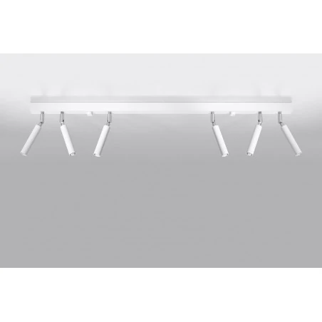 Oswietlenie-sufitowe - biały plafon 6xg9 eyetech sl.0906 sollux lighting 