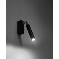 Kinkiety - czarny kinkiet eyetech sl.0897 sollux lighting 