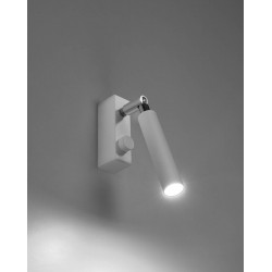 Kinkiety - biały kinkiet eyetech sl.0902 sollux lighting 
