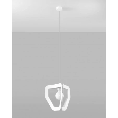 Oswietlenie-sufitowe - biała lampa wisząca tres sl.0929 sollux lighting 