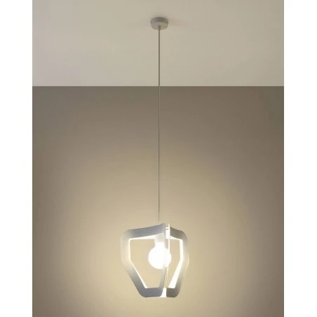 Oswietlenie-sufitowe - biała lampa wisząca tres sl.0929 sollux lighting 