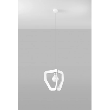 Oswietlenie-sufitowe - biała lampa wisząca tres sl.0929 sollux lighting 