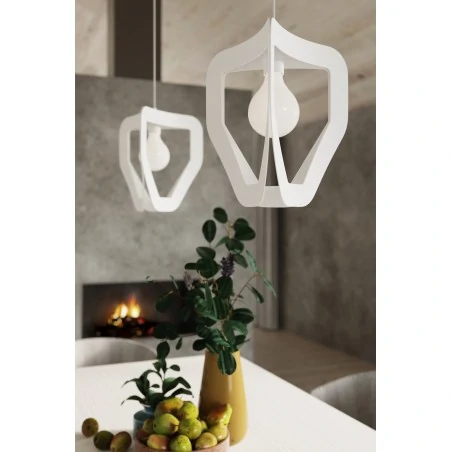 Oswietlenie-sufitowe - biała lampa wisząca tres sl.0929 sollux lighting 