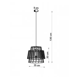 Oswietlenie-sufitowe - biała lampa wisząca gate sl.0662 sollux lighting 