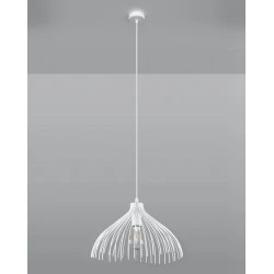 Oswietlenie-sufitowe - biała lampa wisząca umb sl.0664 sollux lighting 