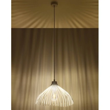 Oswietlenie-sufitowe - biała lampa wisząca umb sl.0664 sollux lighting 