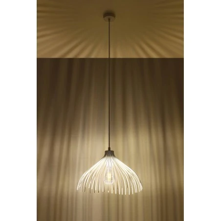 Oswietlenie-sufitowe - biała lampa wisząca umb sl.0664 sollux lighting 