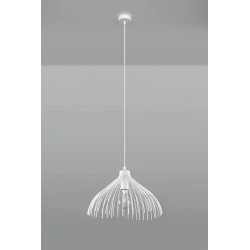 Oswietlenie-sufitowe - biała lampa wisząca umb sl.0664 sollux lighting 