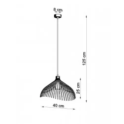 Oswietlenie-sufitowe - biała lampa wisząca umb sl.0664 sollux lighting 