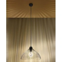 Oswietlenie-sufitowe - czarna lampa wisząca umb sl.0665 sollux lighting 