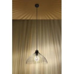 Oswietlenie-sufitowe - czarna lampa wisząca umb sl.0665 sollux lighting 