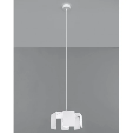 Oswietlenie-sufitowe - biała lampa wisząca tulip sl.0666 sollux lighting 