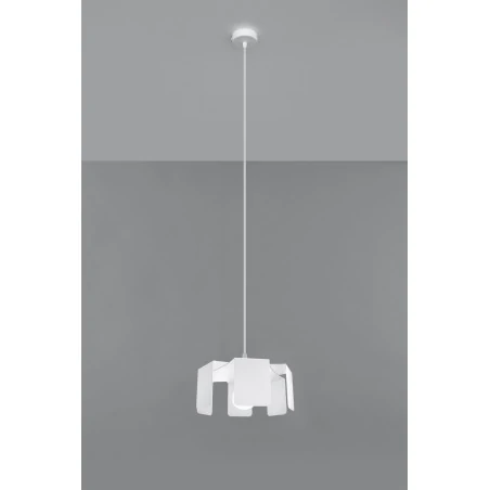Oswietlenie-sufitowe - biała lampa wisząca tulip sl.0666 sollux lighting 