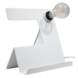 Lampki-biurkowe - sl.0668 lampa biurkowa industrial e27 incline biała sollux