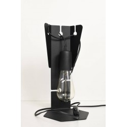 Lampki-biurkowe - loftowa lampa biurkowa  e27 arby czarna sl.0880 sollux 