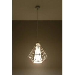 Oswietlenie-sufitowe - biała lampa wisząca demi sl.0297 sollux lighting 