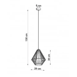 Oswietlenie-sufitowe - biała lampa wisząca demi sl.0297 sollux lighting 