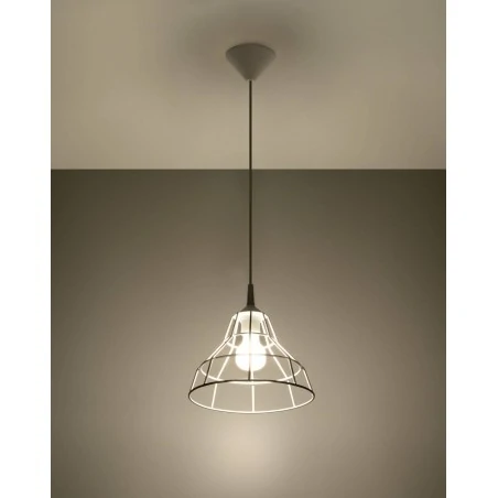 Oswietlenie-sufitowe - biała lampa wisząca anata sl.0145 sollux lighting 
