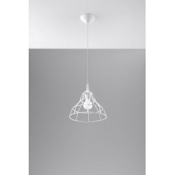 Oswietlenie-sufitowe - biała lampa wisząca anata sl.0145 sollux lighting 