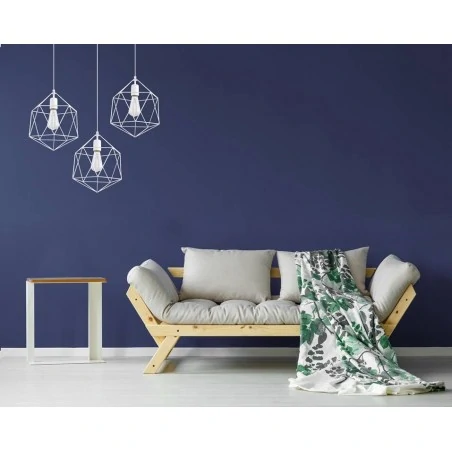 Oswietlenie-sufitowe - biała lampa wisząca gaspare sl.0290 sollux lighting 