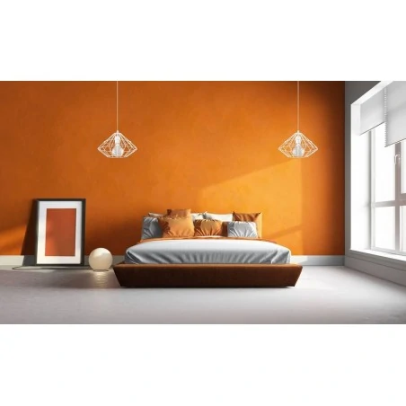 Oswietlenie-sufitowe - biała lampa wisząca umberto sl.0293 sollux lighting 