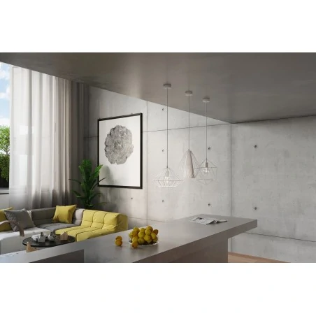 Oswietlenie-sufitowe - biała lampa wisząca umberto sl.0293 sollux lighting 