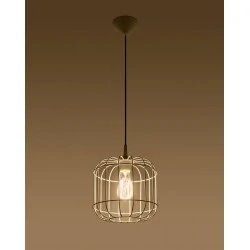 Oswietlenie-sufitowe - biała lampa wisząca celta sl.0295 sollux lighting 