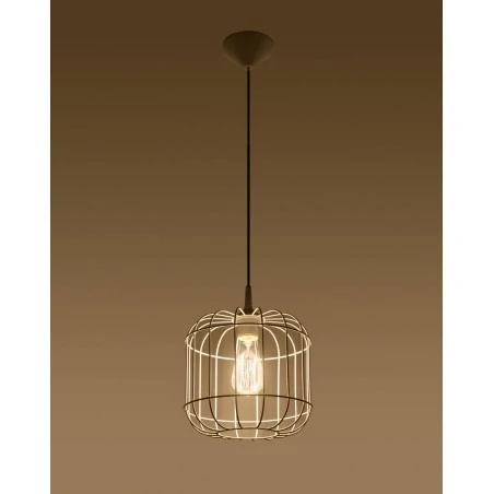 Oswietlenie-sufitowe - biała lampa wisząca celta sl.0295 sollux lighting 