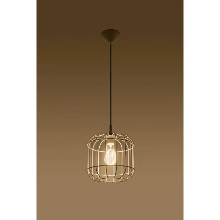 Oswietlenie-sufitowe - biała lampa wisząca celta sl.0295 sollux lighting 