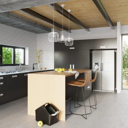 Oswietlenie-sufitowe - biała lampa wisząca celta sl.0295 sollux lighting 