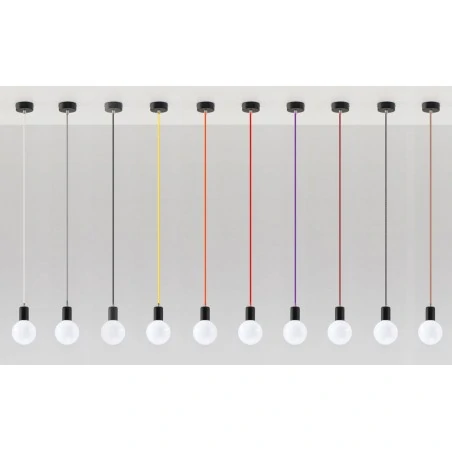 Oswietlenie-sufitowe - czarna lampa wisząca edison sl.0152 sollux lighting 