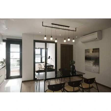 Oswietlenie-sufitowe - czarny żyrandol 4xe27 salamanca sl.0895 sollux lighting 