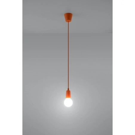 Oswietlenie-sufitowe - oprawa wisząca zwis pomarańczowy e27 diego 1 sl.0584 sollux 