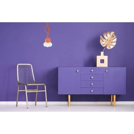 Oswietlenie-sufitowe - lampa wisząca diego 5 zwis pomarańczowy 5xe27 sl.0586 sollux 
