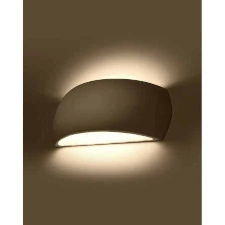 Kinkiety - ceramiczny kinkiet pontius sl.0835 sollux lighting 