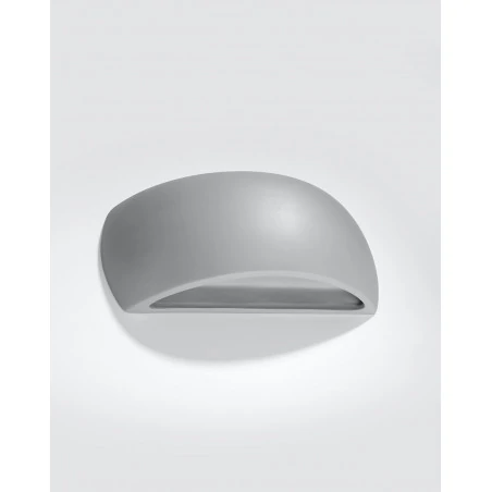 Kinkiety - szary kinkiet ceramiczny pontius sl.0875 sollux lighting 